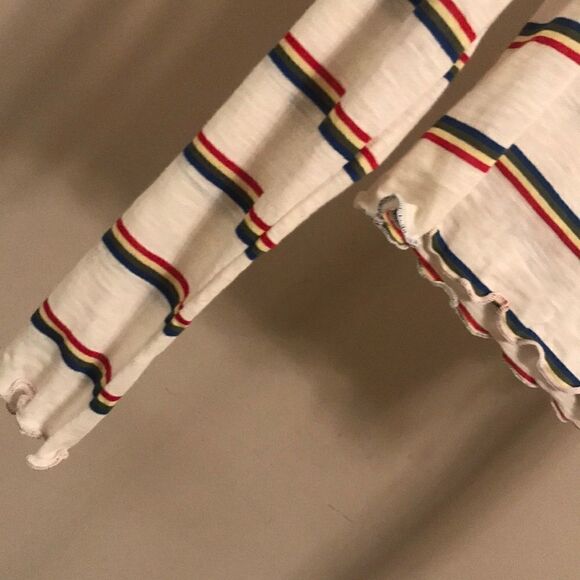 NTW Timing Stipe Slight Cropped Tee - Size JR L - Picture 3 of 5